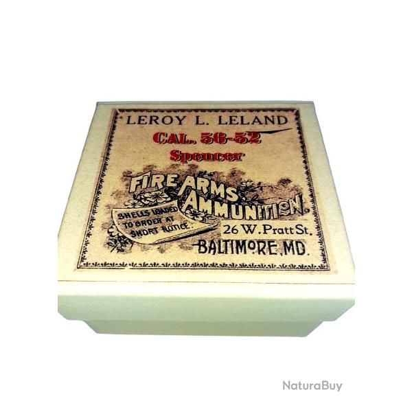 56 x 52 Spencer ou 56-52 RF: Reproduction boite cartouches (vide) LL 14561057