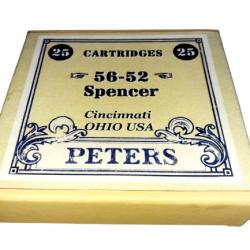 56 x 52 Spencer ou 56-52 RF: Reproduction boite cartouches (vide) PC 14561082