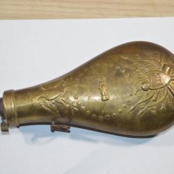 Poire &agrave; poudre Guerre de S&eacute;cession USA 1850 Post US Poudre Noir (23)