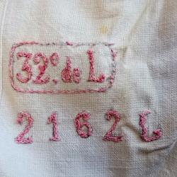 Chemise r&eacute;glementaire modele 1878 regimentee 32e de Ligne 2162L - WW1 1914 - R&eacute;giment bas&eacute; &agrave; Tours