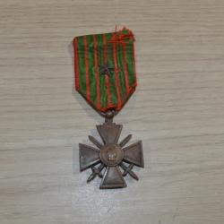 Croix de Guerre Fran&ccedil;aise WW1 Poilu 1914/1918 French  M&eacute;daille 14/18  (17A)