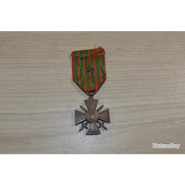 Croix de Guerre Fran�aise WW1 Poilu 1914/1918 French  M�daille 14/18  (17A)