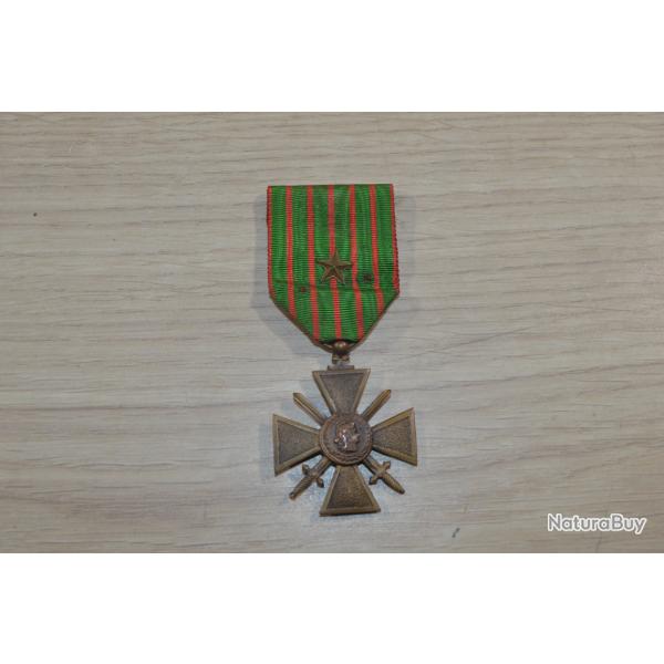 Croix de Guerre Fran�aise WW1 Poilu 1914/1918 French  citation  M�daille 14/18  (17A)