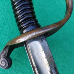 Sabre 1845 adjudant d'infanterie r&eacute;giment&eacute;