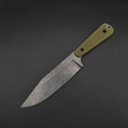 Couteau Station IX La B&ecirc;te Lame Acier 1095HC Black Manche Micarta Black Housse Kydex STN011