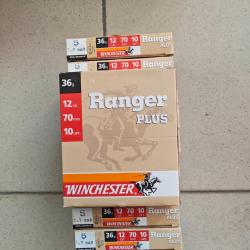 Lot de 10 bo&icirc;tes Munitions winchester ranger plomb de 5
