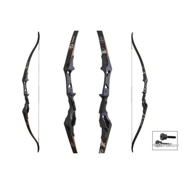 Arc recurve d�montable Sanlida Osprey 58" Droitier (RH) Noir 50