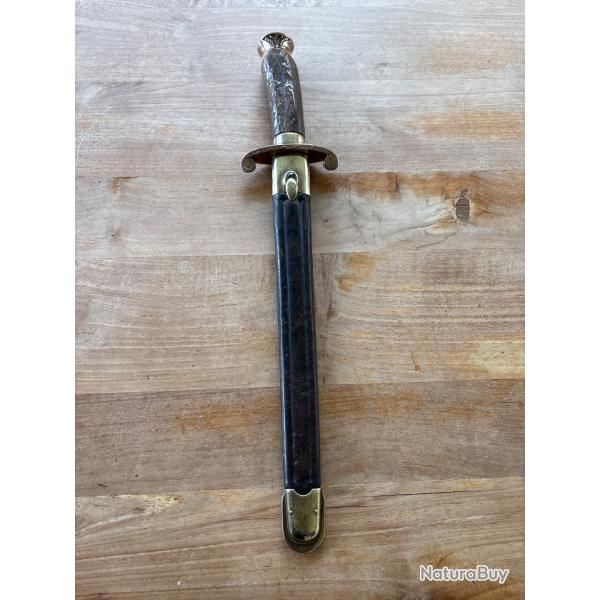 Magnifique dague de chasse grave ACT 1913