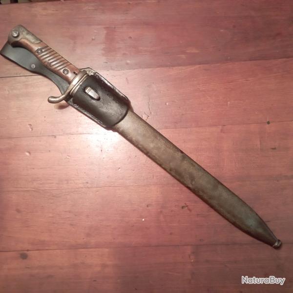 Rare ba�onnette Mauser 1916 Fourreau et ba�onnette au m�me fabricant Mauser, 1916 provenance Meuse