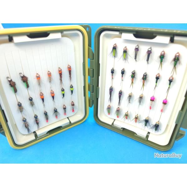 Lot de 42 Nymphes en Bo�te (Sans Ardillon)