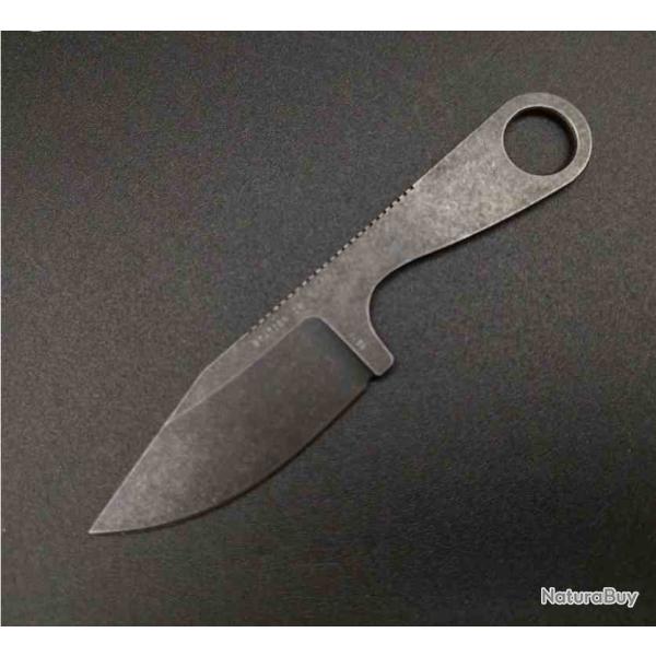 Couteau Station IX Trail Ultra n�7 Lame Acier VG-10 Black Stonewash Etui Kydex STN007