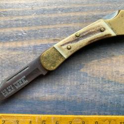 Ancien couteau PUMA SOLINGEN / LORD #865 / BOIS DE CERF / NEUF