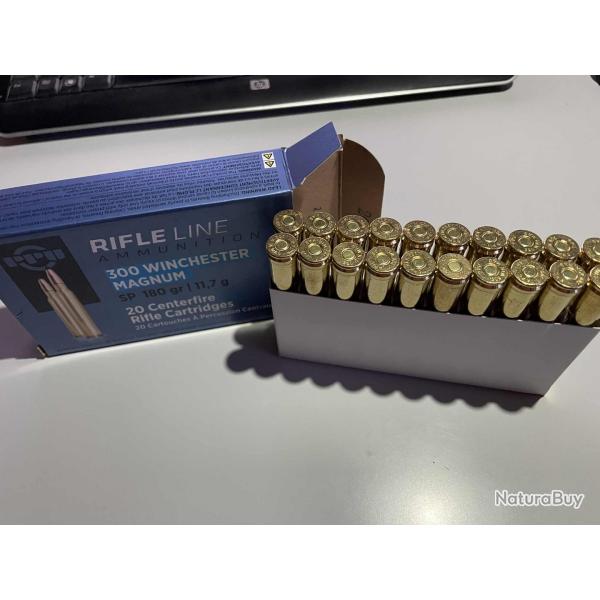 A VENDRE 1� SANS PRIX DE RESERVE 1bte de 300 win mag PPU
