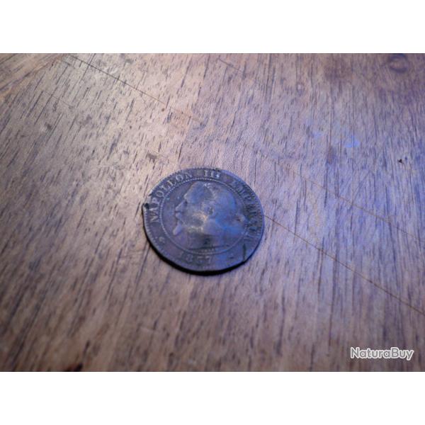 monnaie dix centimes napol�ons III  1857 A