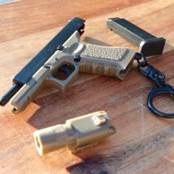 Porte-cl&eacute;s Glock couleur TAN