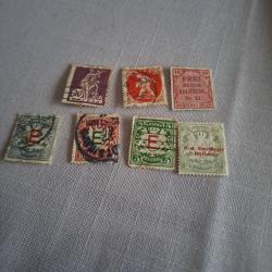 Lot de 7 timbres de collection