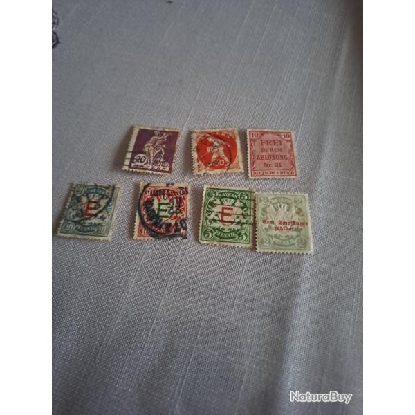 Lot de 7 timbres de collection