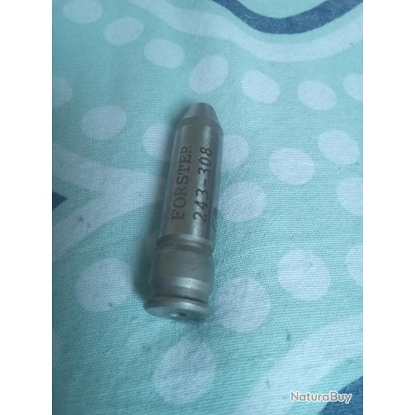 Jauge headspace de chambre" GO " FORSTER  calibre 243-308, 1.630"