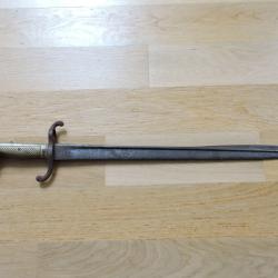 Tr&egrave;s rare ba&iuml;onnette prussienne Mod&egrave;le 1860 de Fusiliers