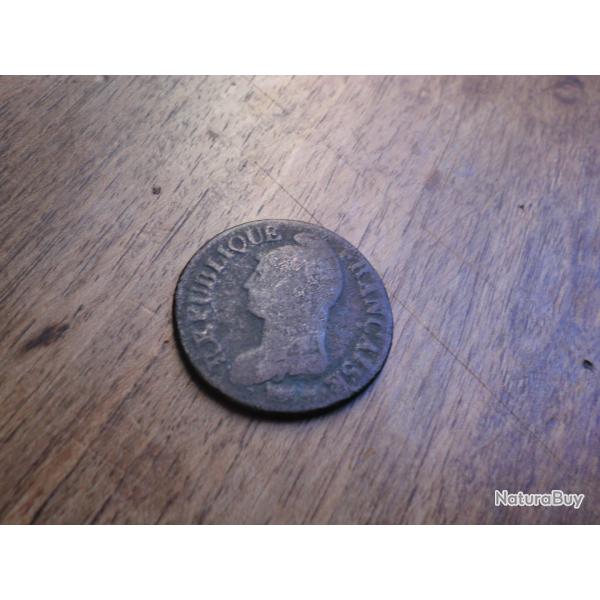 monnaie  5 centimes l'an 5 A  orl�ans