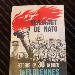 Belle affiche Anti Otan . Manifestation. Belgique.