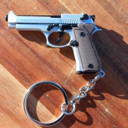 Porte-cl&eacute;s Beretta en m&eacute;tal, pi&egrave;ces mobiles