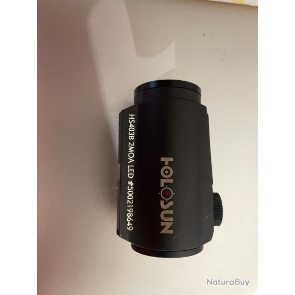 point rouge holosun, 2MOA