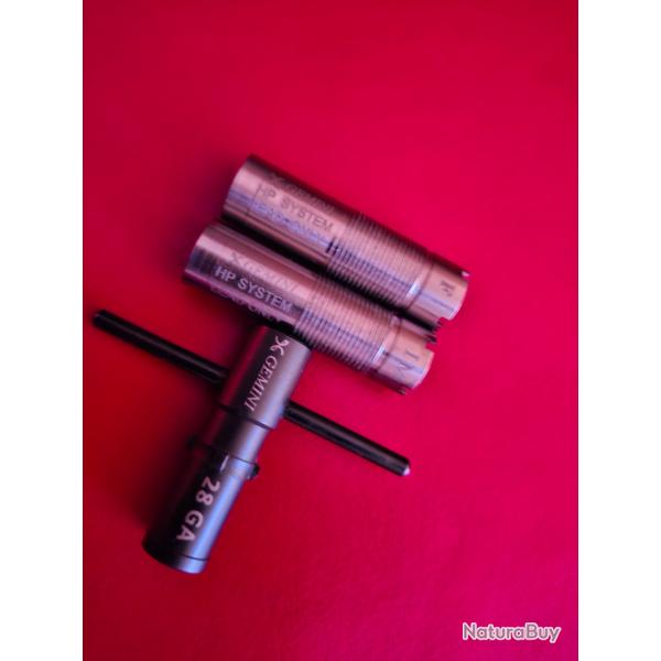 Chokes Gemini pour Beretta cal 28 optima HP