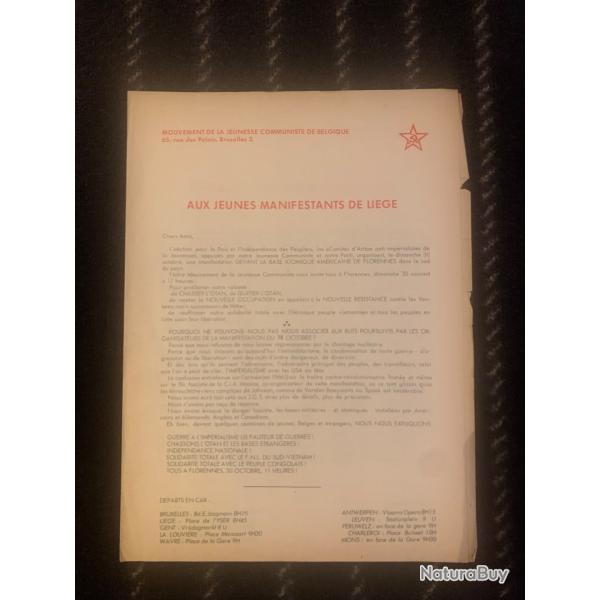 Tract Communiste Belge