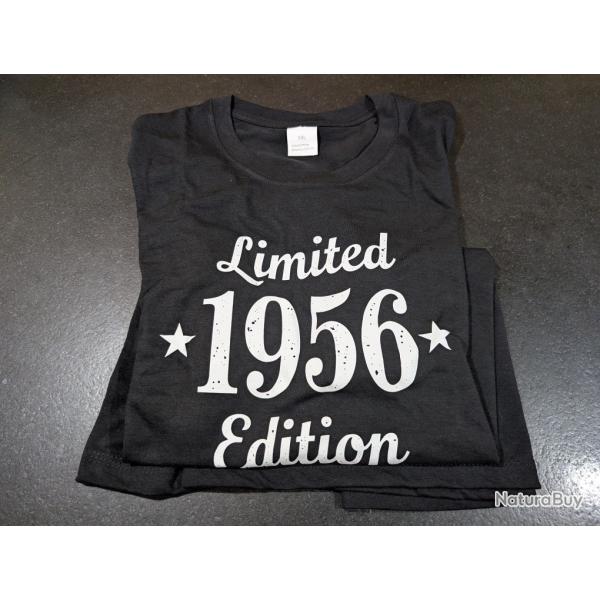 TEE-SHIRT 1956 DE TRES BELLE QUALITE COULEUR NOIR