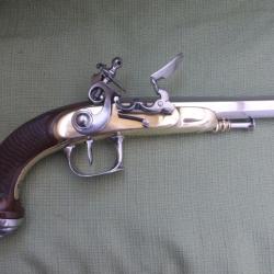 Rare pistolet d'Officier &agrave; percussion Syst&egrave;me Moulard Dufour