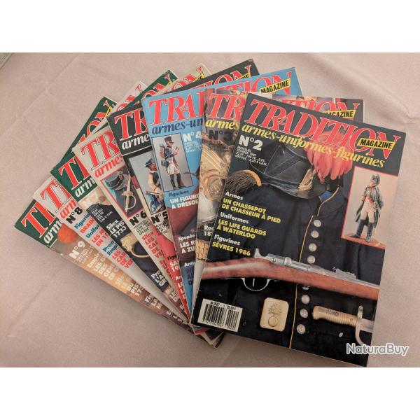 Tradition Magazine Lot de 8 revues ( Ref TRM 4 )
