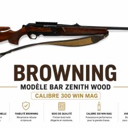 BROWNING BAR ZENITH WOOD Cal. 300 WM