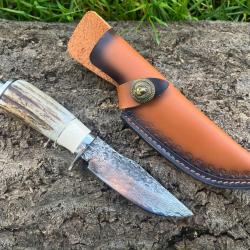 Couteau fixe damas VG-10 - 19 cm
