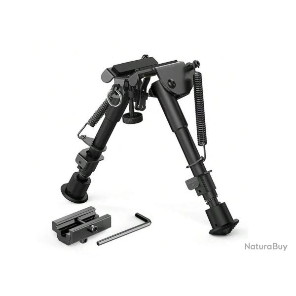 OFFRE SPECIALE ! Bipied en aluminium � fixation Picatinny / Grenadi�re - 15 � 23cm