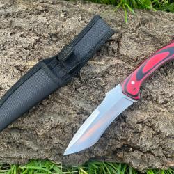 Couteau fixe rouge fulltang 440 - 22 cm