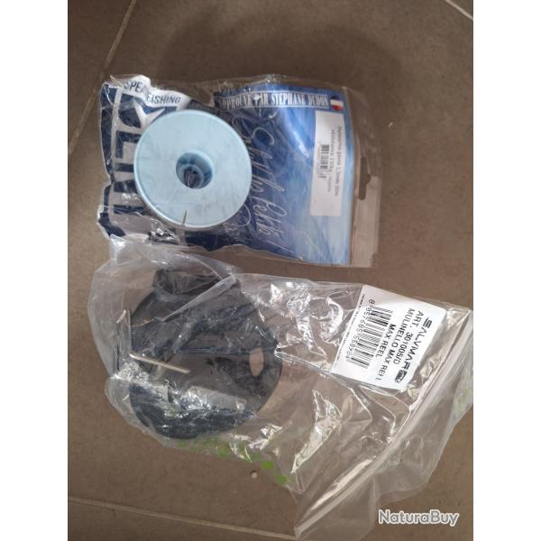 Moulinets et cable peche sous marine