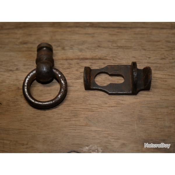 Anneau de calotte et son verrou de Revolver 1892 r�glementaire