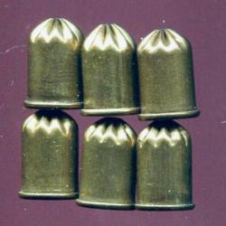 Lot de 6 cartouches 380 Bulldog &agrave; blanc