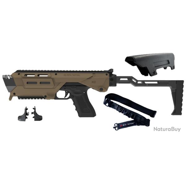 Kit de conversion MX1 pour Glock - Meta Tactical - TAN avec Rail Inf�rieur et Accessoires