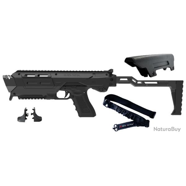 Kit de conversion MX1 pour Glock - Meta Tactical - Noir avec Rail Inf�rieur et Accessoires