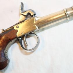 Pistolet &agrave; canon en bronze officier de marine XIX SDC26PST001