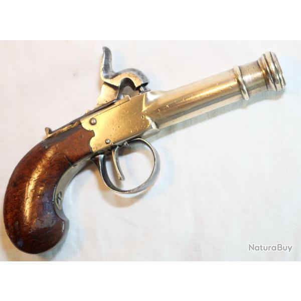 Pistolet � canon en bronze officier de marine XIX SDC26PST001