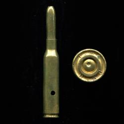 int&eacute;ressante cartouches 6,5 mm Carcano multiballe - longue balle laiton pr&eacute;fendue en long - neutra