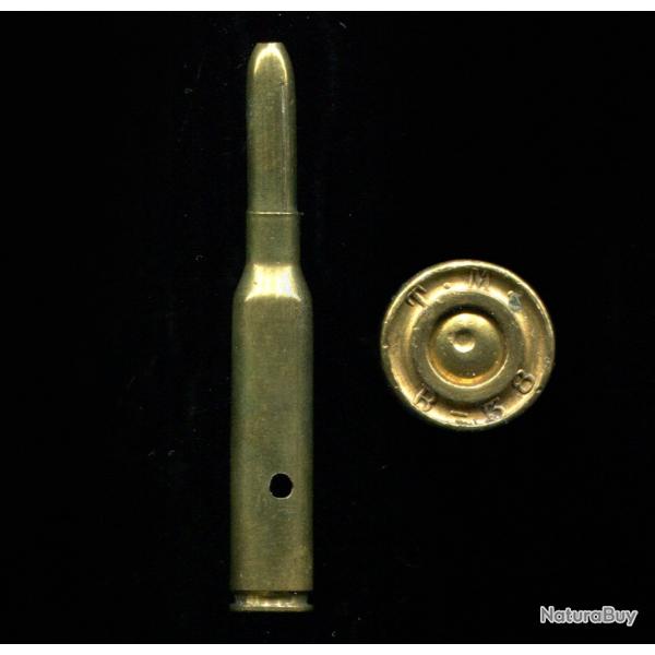 int�ressante cartouches 6,5 mm Carcano multiballe - longue balle laiton pr�fendue en long - neutra