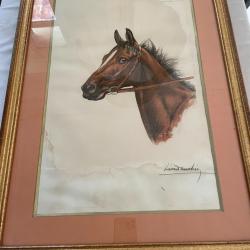 litho t&egrave;te de cheval de L&eacute;on Danchin