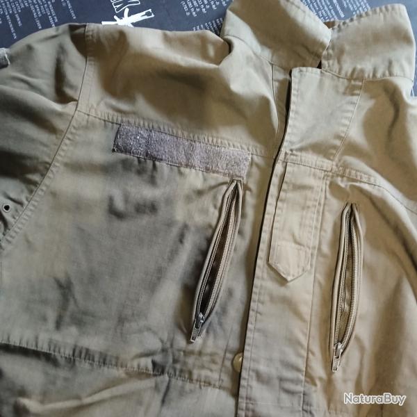 Chemise kaki Arm�e Suisse manches longues