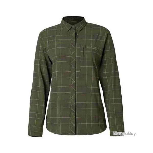 Chemise de Randonn�e � Manches Longues Pinewood Abisko Femme Verte - XL