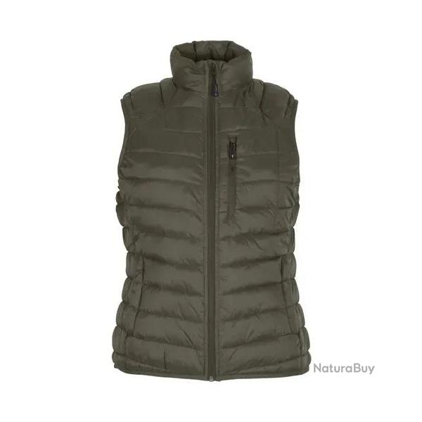 Gilet Isolant Sans Manche Pinewood Abisko Femme Kaki - S
