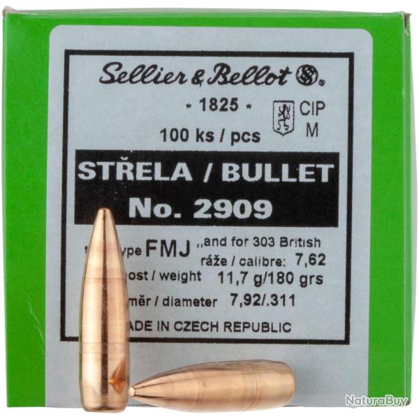 .311 (.303,7,62x54 R), 11,7g/180grs. FMJ BT (Calibre: .311 (.303 Brit.))